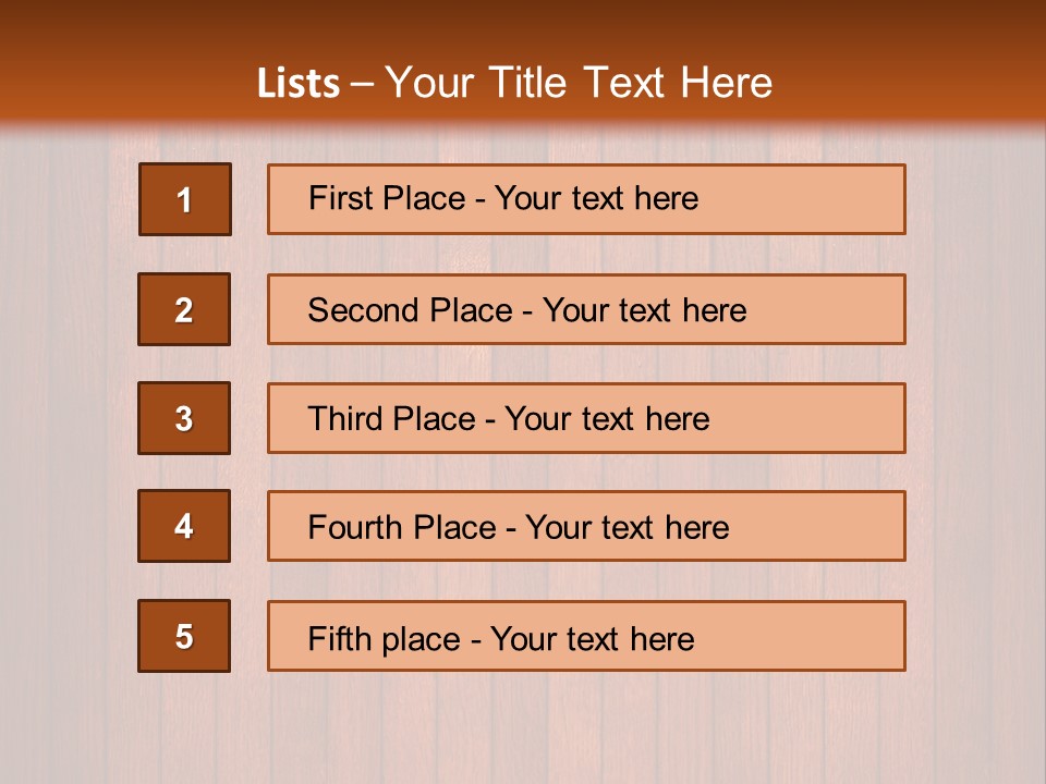 Oak Timber Wooden PowerPoint Template