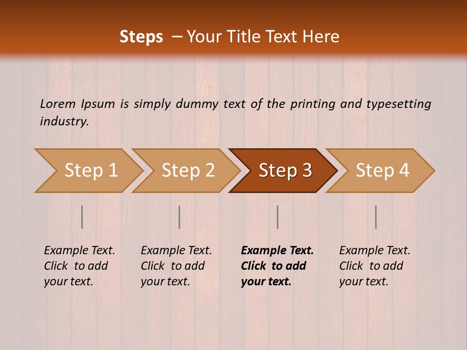 Oak Timber Wooden PowerPoint Template