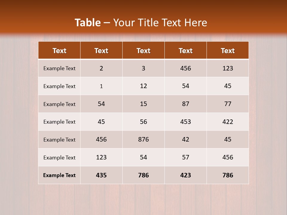 Oak Timber Wooden PowerPoint Template