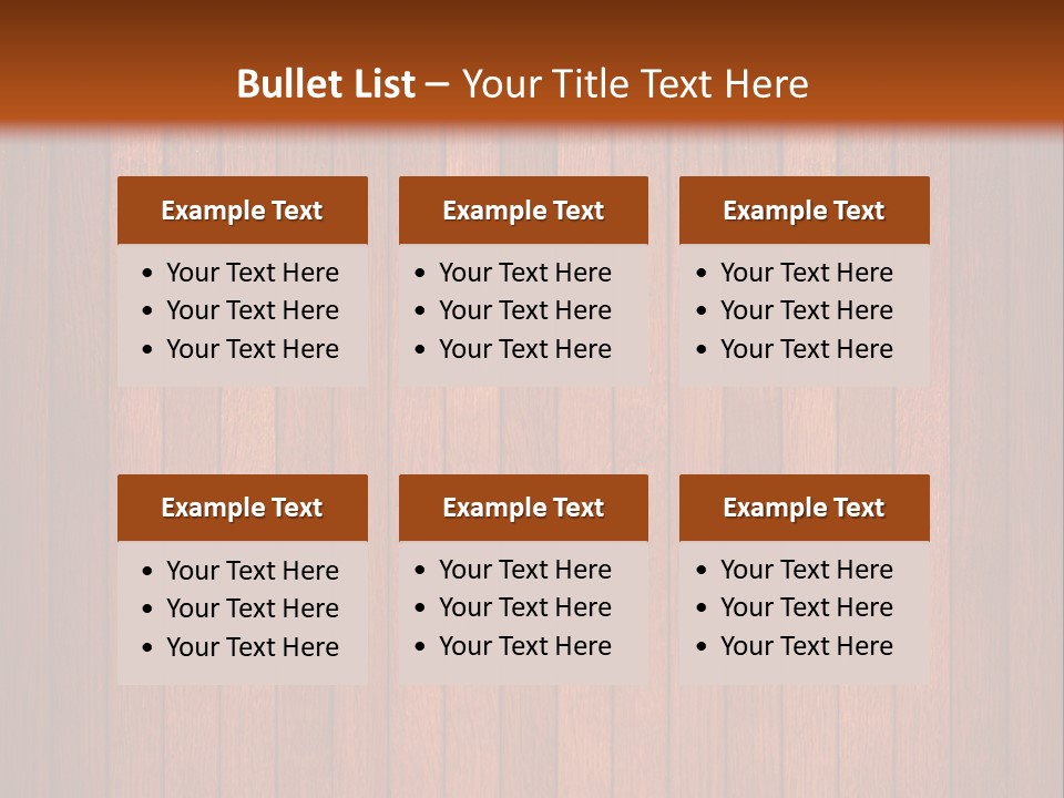 Oak Timber Wooden PowerPoint Template