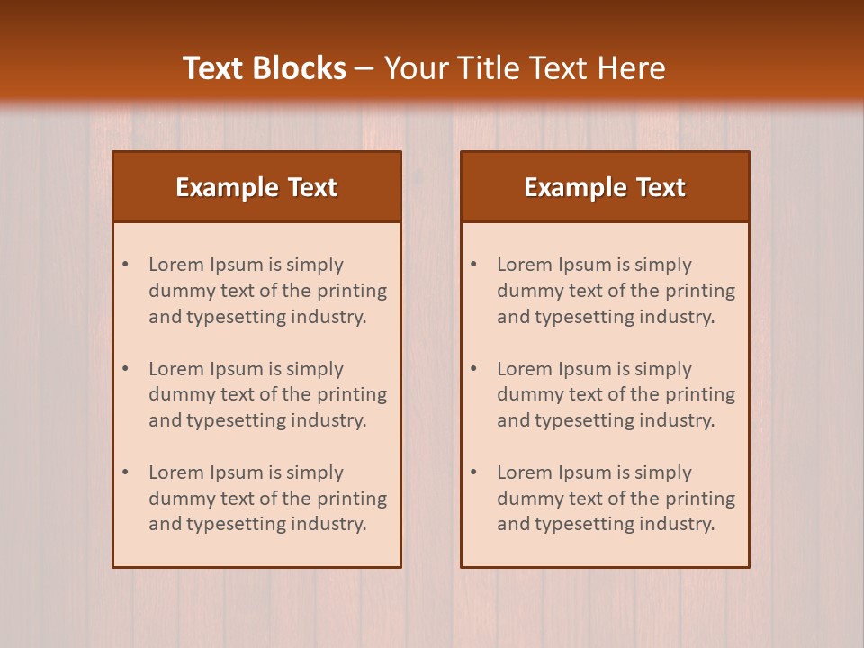 Oak Timber Wooden PowerPoint Template