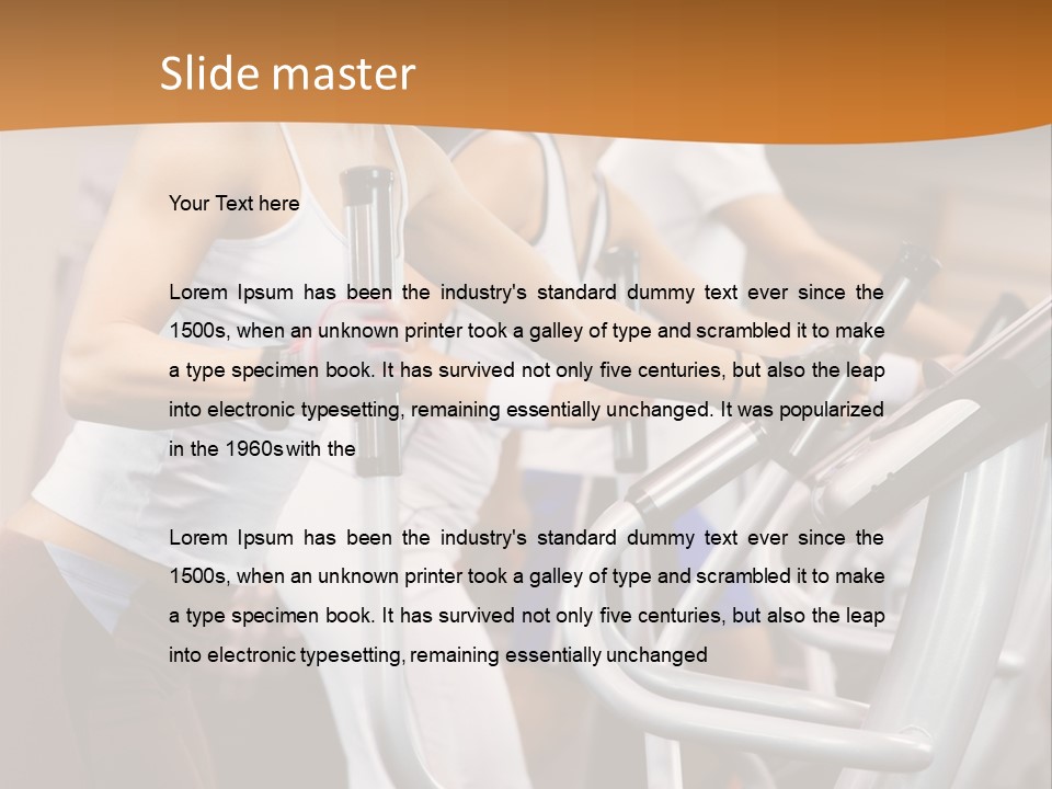 Beauty Fit Walking PowerPoint Template