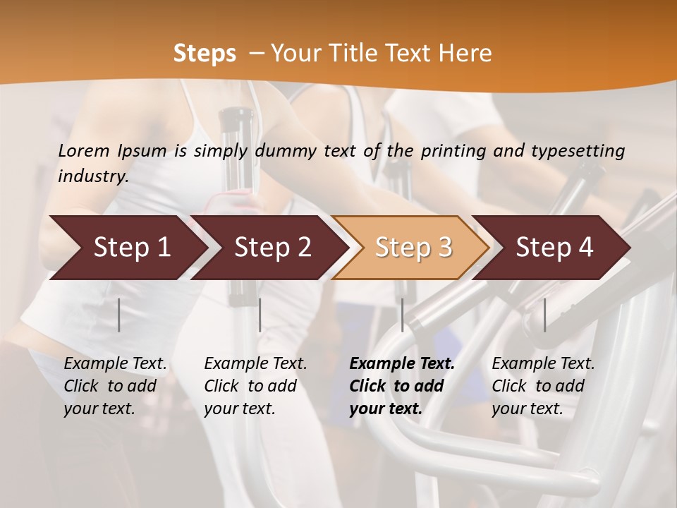 Beauty Fit Walking PowerPoint Template