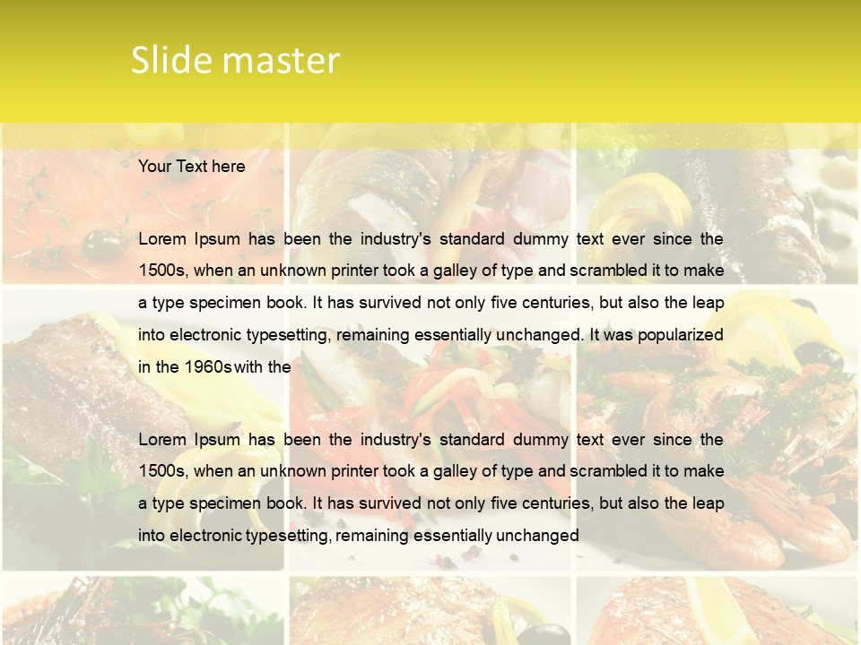 Lunch Luxury Variation PowerPoint Template