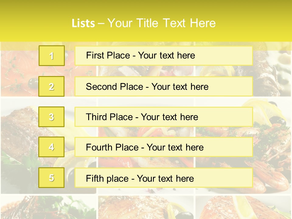 Lunch Luxury Variation PowerPoint Template