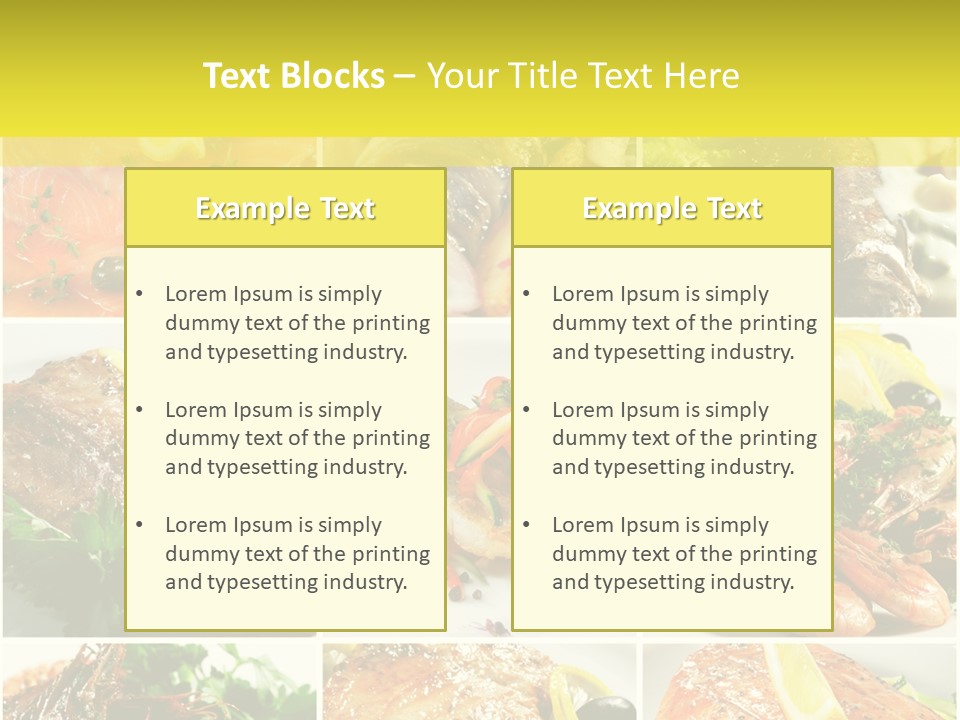 Lunch Luxury Variation PowerPoint Template