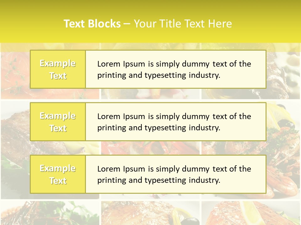 Lunch Luxury Variation PowerPoint Template