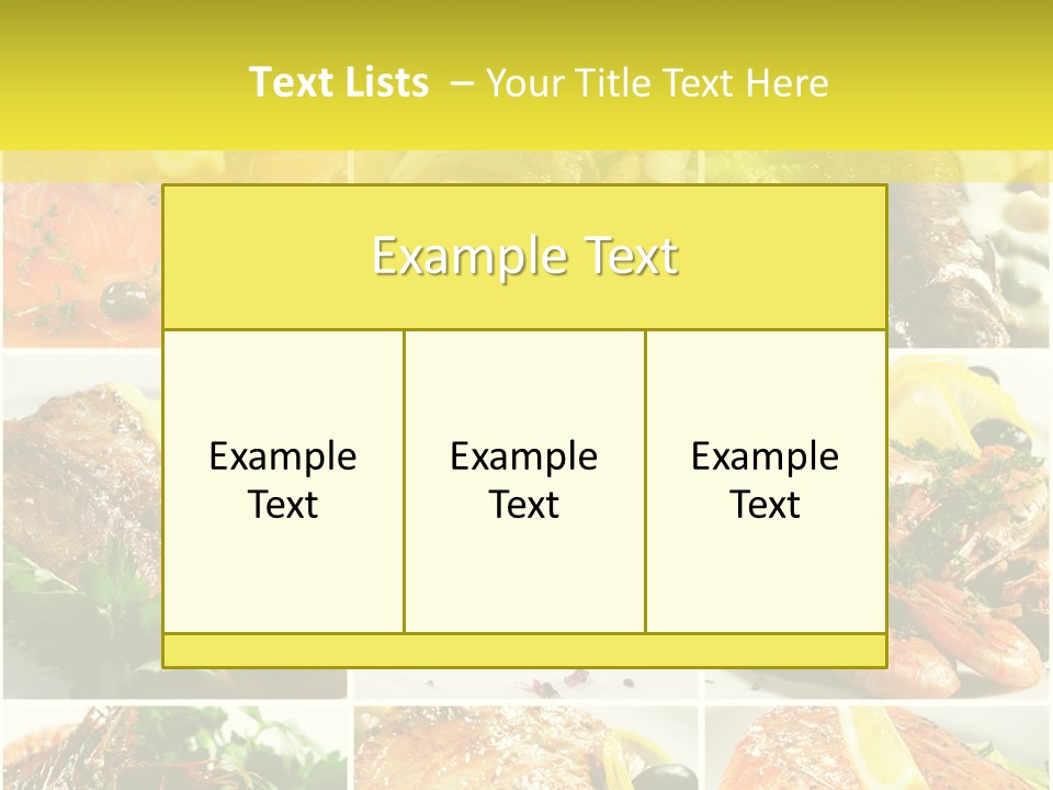 Lunch Luxury Variation PowerPoint Template
