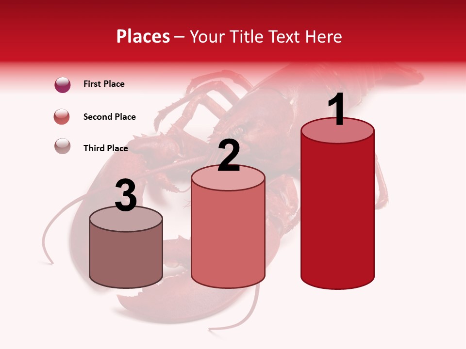 Isolated Red Cook PowerPoint Template