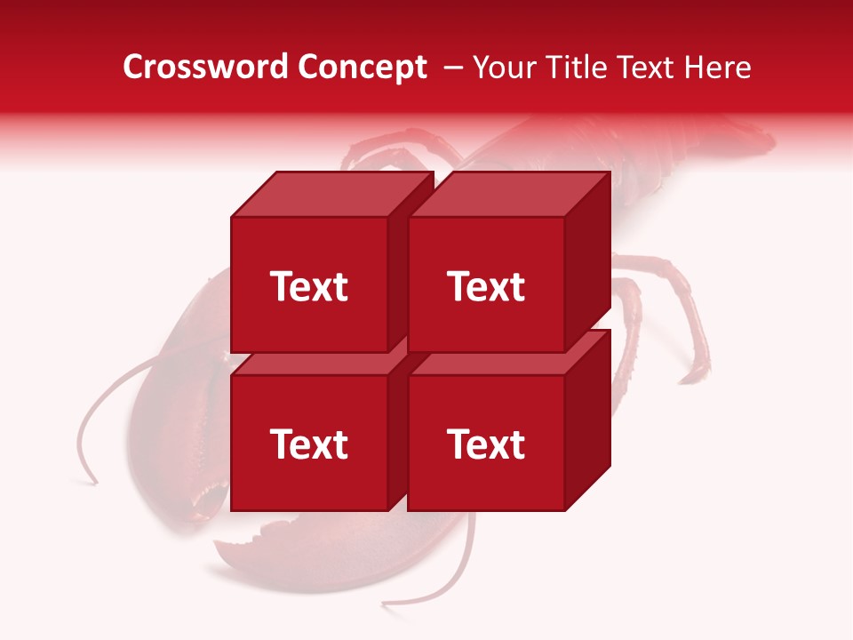 Isolated Red Cook PowerPoint Template