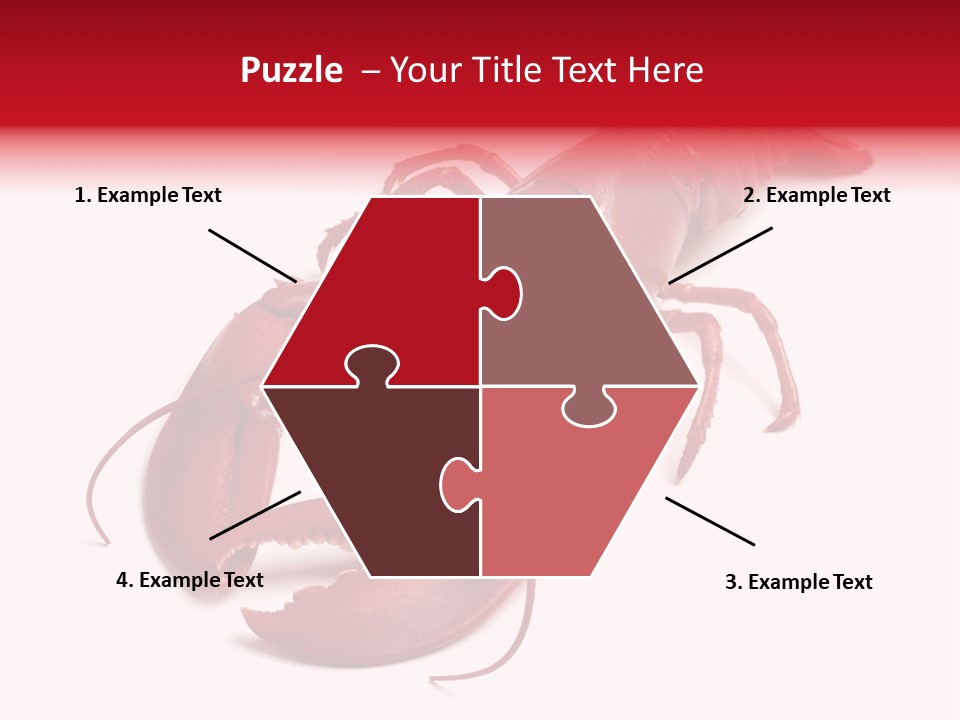 Isolated Red Cook PowerPoint Template