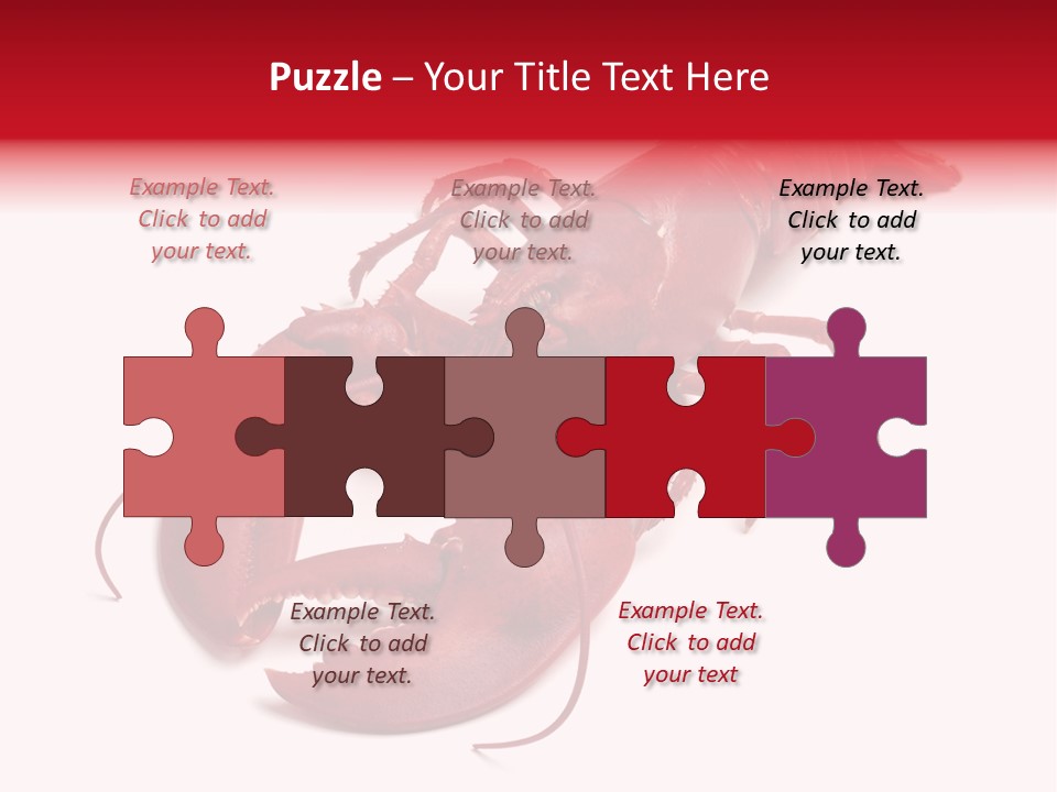 Isolated Red Cook PowerPoint Template