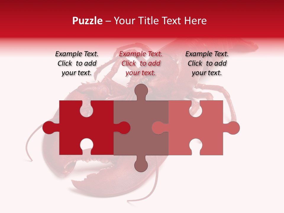 Isolated Red Cook PowerPoint Template