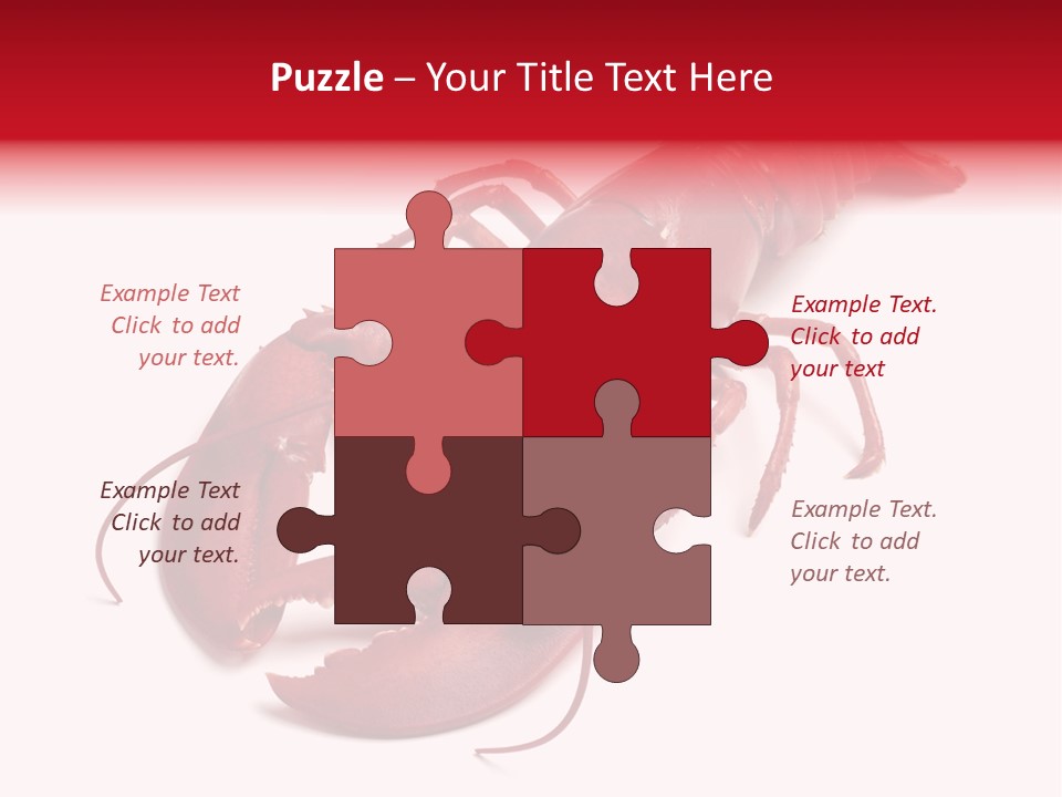 Isolated Red Cook PowerPoint Template