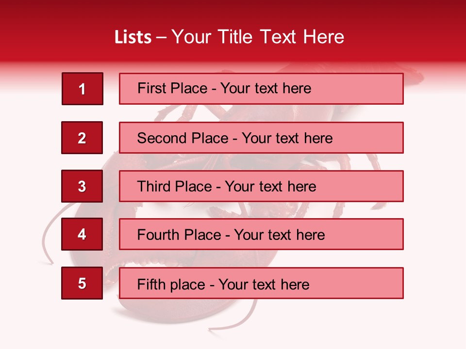 Isolated Red Cook PowerPoint Template