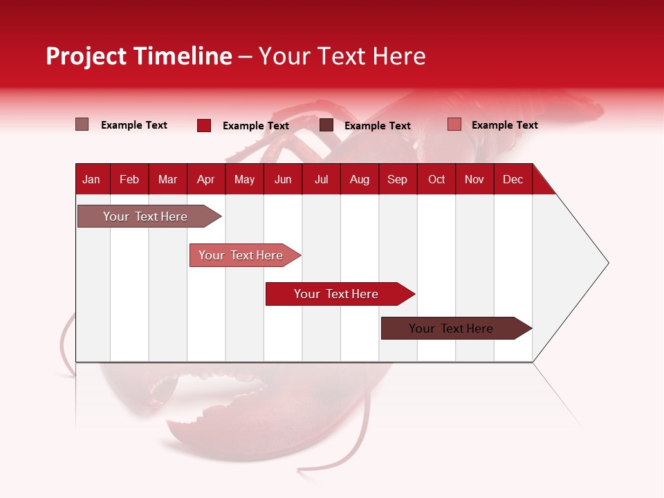 Isolated Red Cook PowerPoint Template