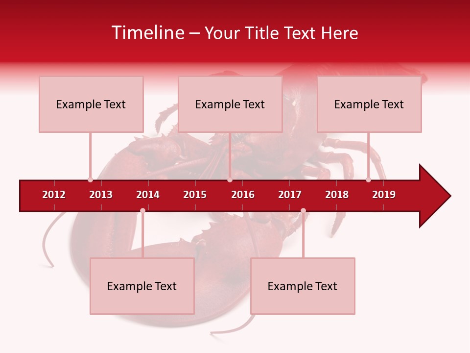 Isolated Red Cook PowerPoint Template