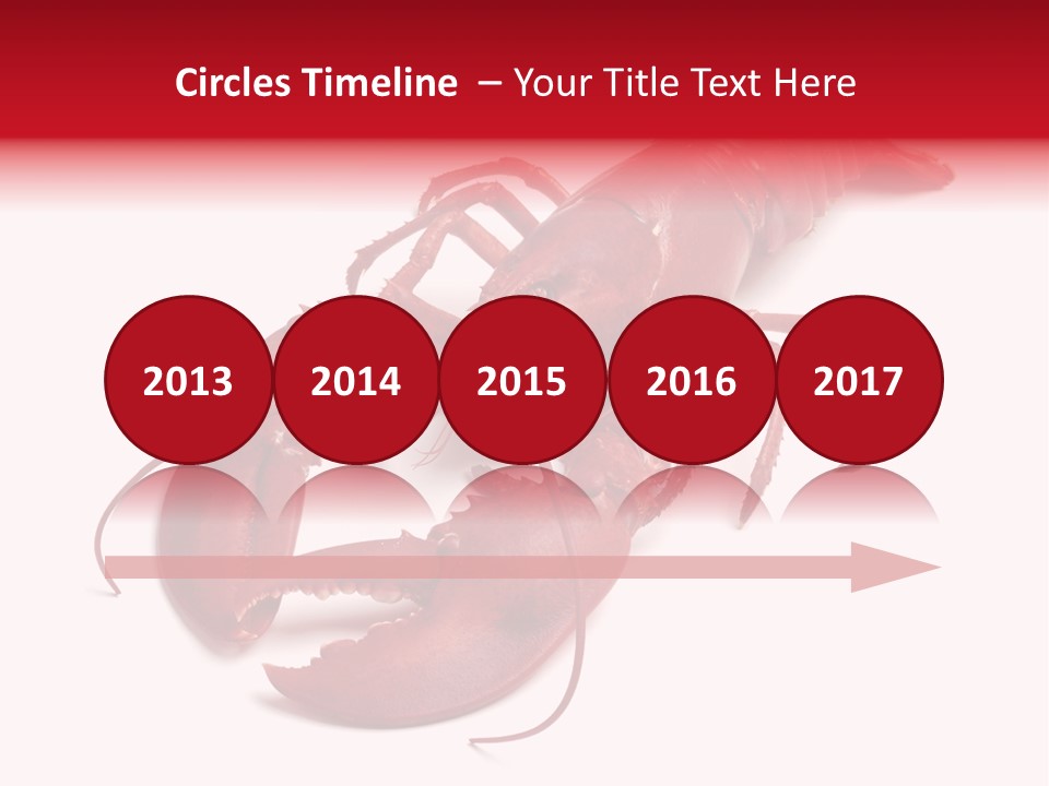 Isolated Red Cook PowerPoint Template