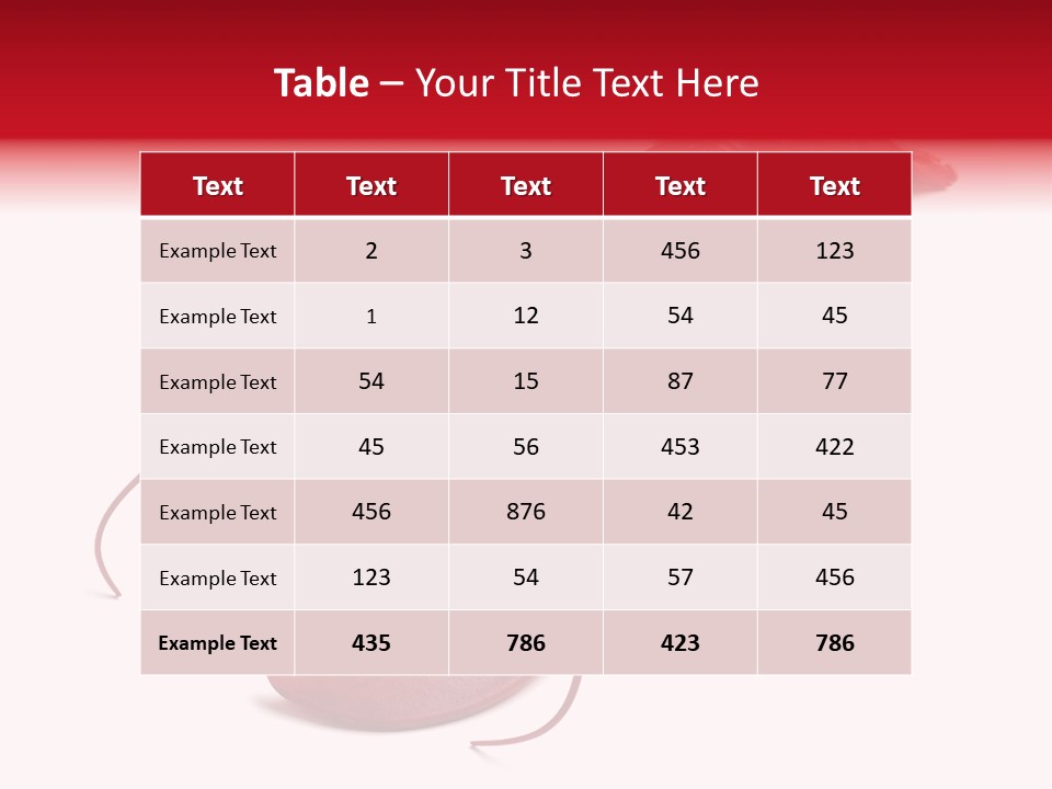 Isolated Red Cook PowerPoint Template