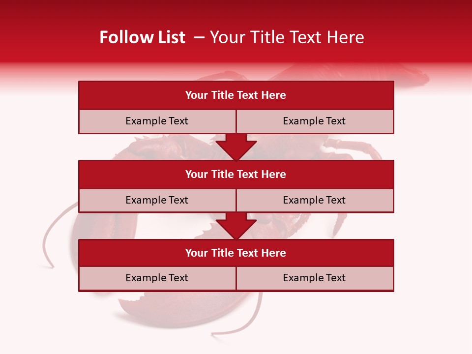 Isolated Red Cook PowerPoint Template