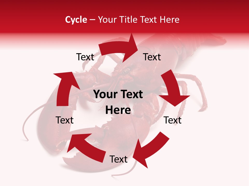 Isolated Red Cook PowerPoint Template