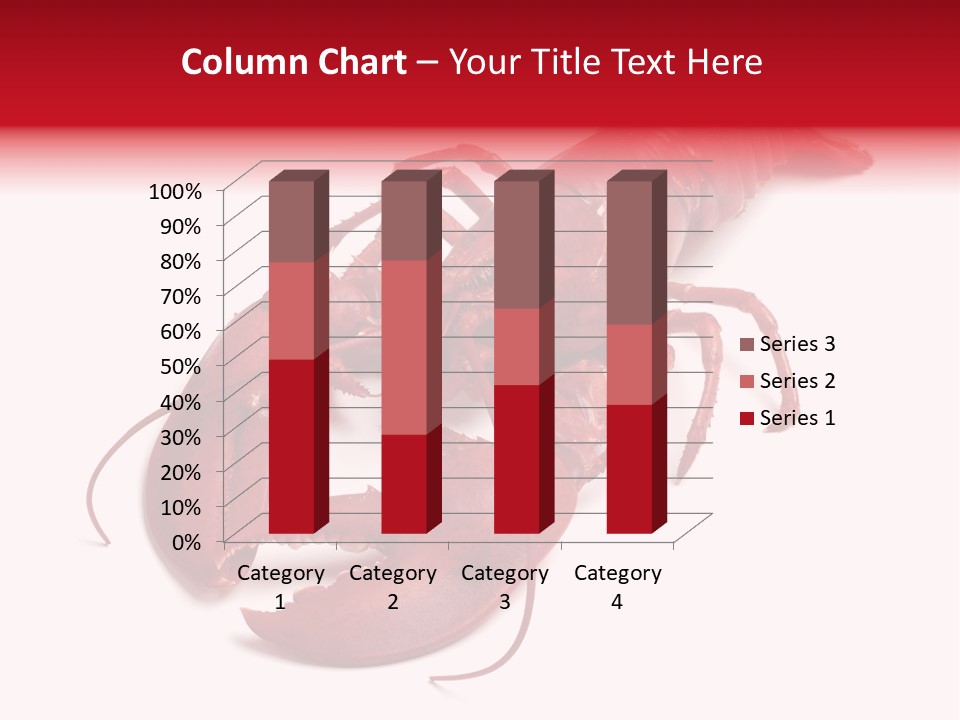 Isolated Red Cook PowerPoint Template
