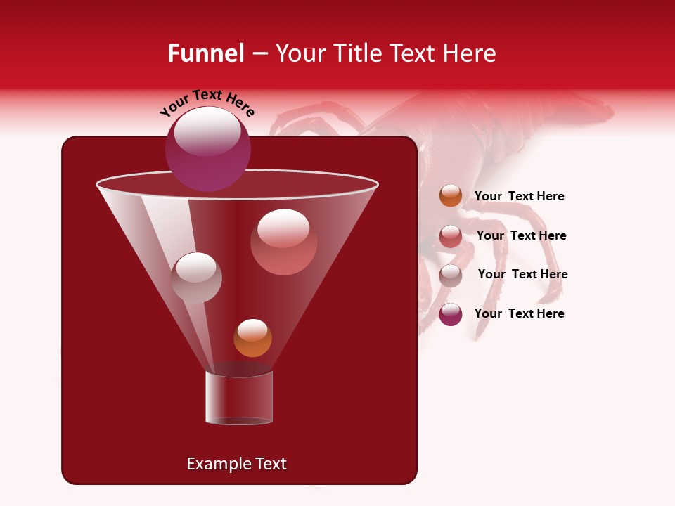 Isolated Red Cook PowerPoint Template