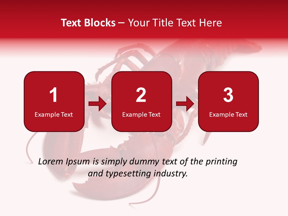 Isolated Red Cook PowerPoint Template