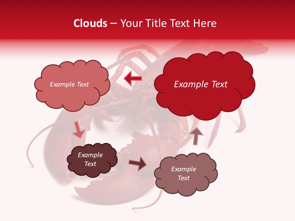 Isolated Red Cook PowerPoint Template