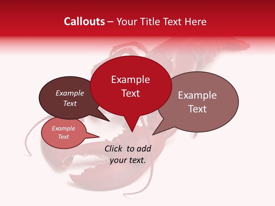 Isolated Red Cook PowerPoint Template