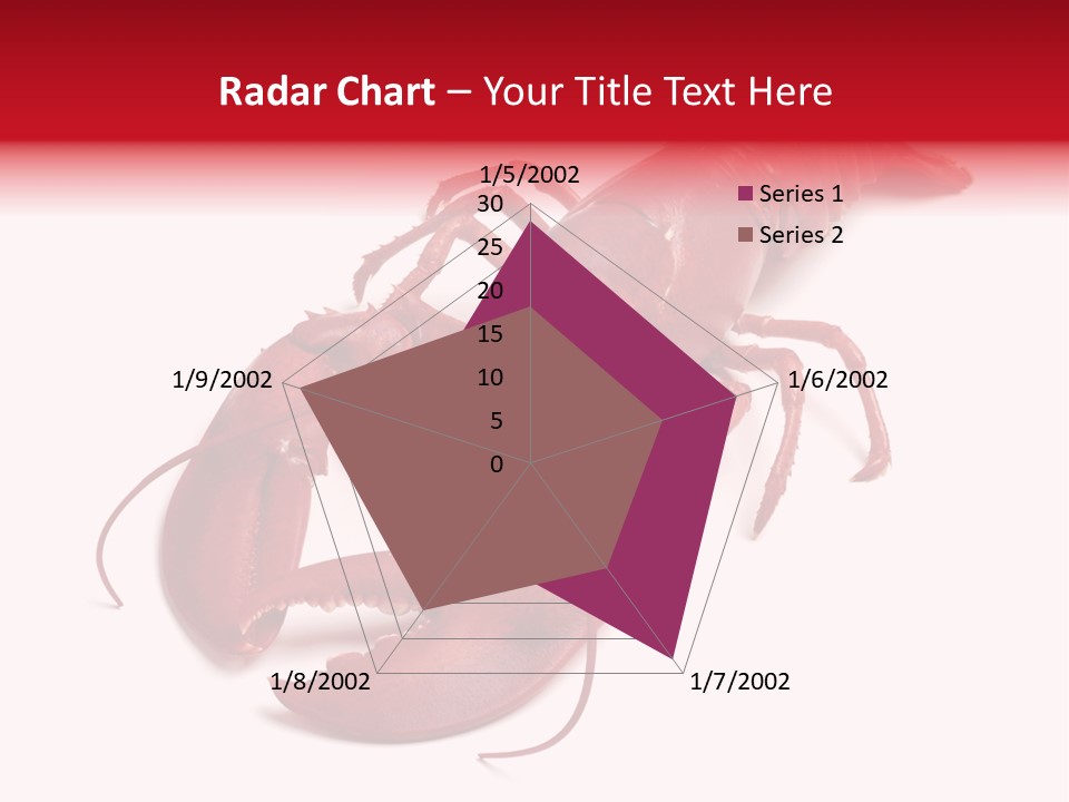 Isolated Red Cook PowerPoint Template