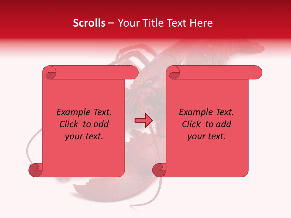 Isolated Red Cook PowerPoint Template
