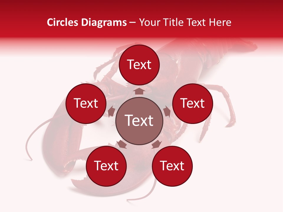 Isolated Red Cook PowerPoint Template