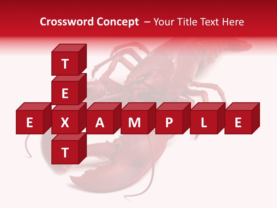 Isolated Red Cook PowerPoint Template