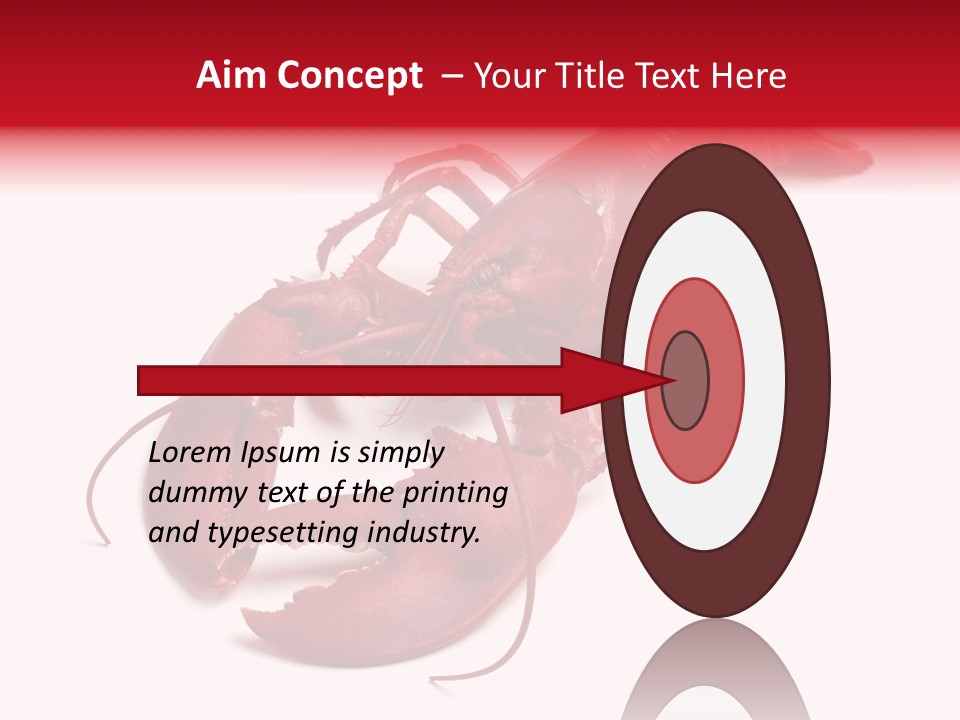 Isolated Red Cook PowerPoint Template