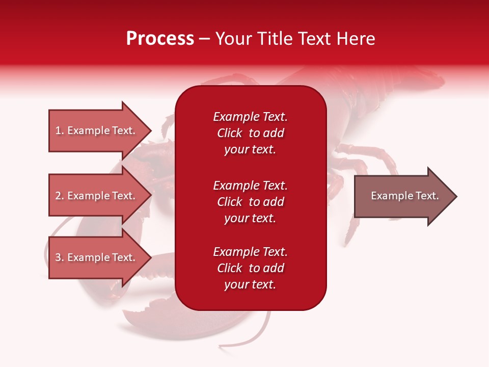 Isolated Red Cook PowerPoint Template