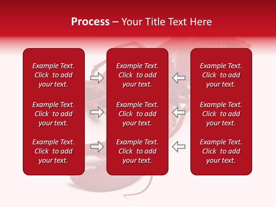 Isolated Red Cook PowerPoint Template