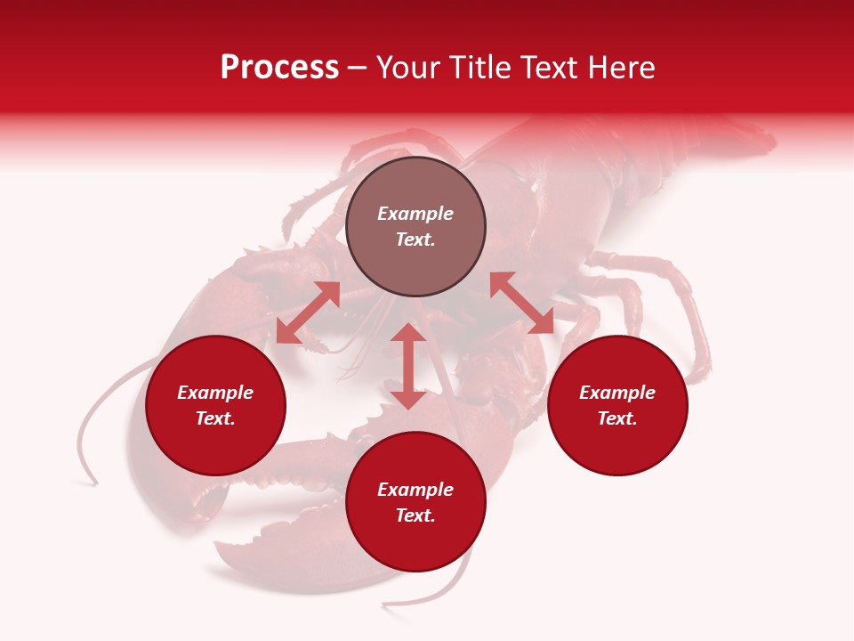 Isolated Red Cook PowerPoint Template