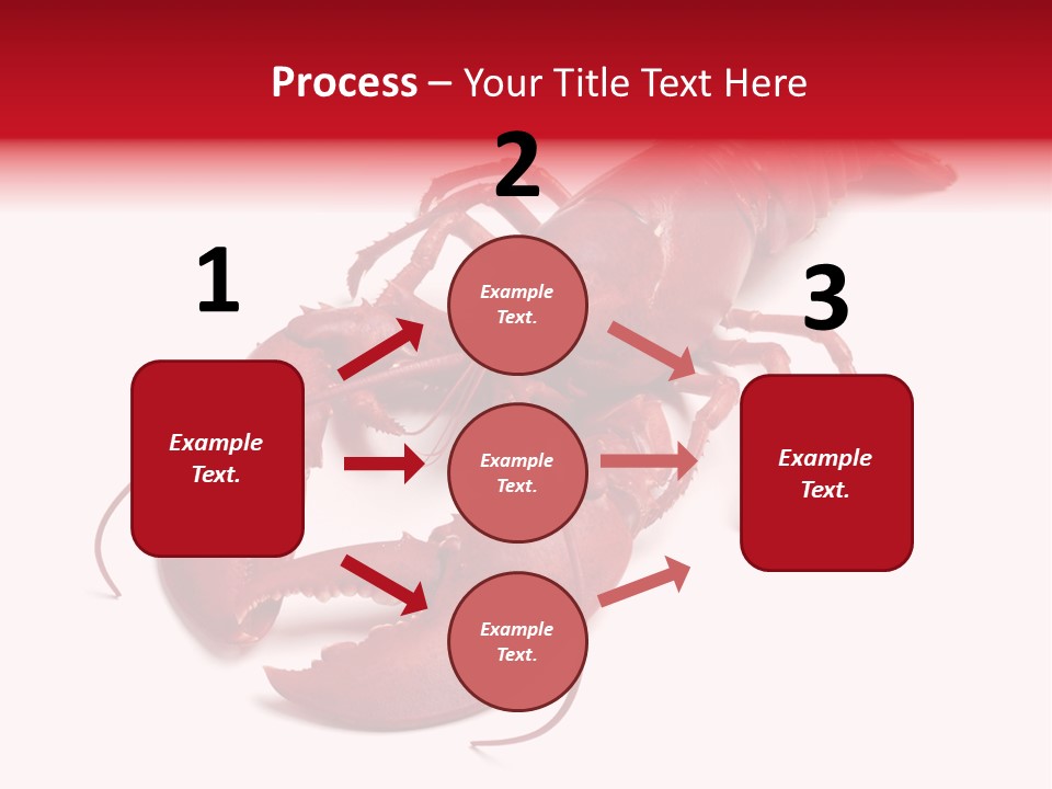 Isolated Red Cook PowerPoint Template