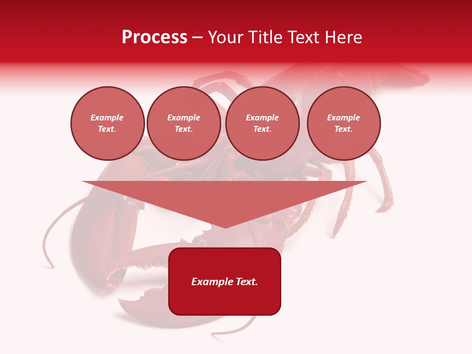 Isolated Red Cook PowerPoint Template
