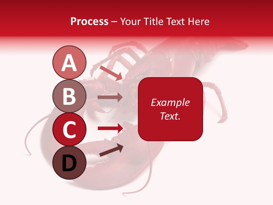 Isolated Red Cook PowerPoint Template