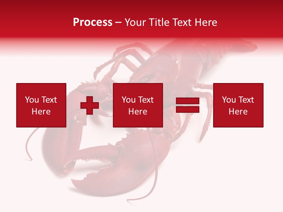Isolated Red Cook PowerPoint Template