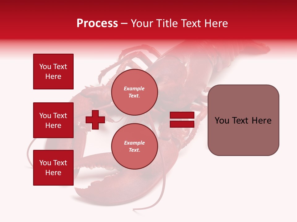 Isolated Red Cook PowerPoint Template