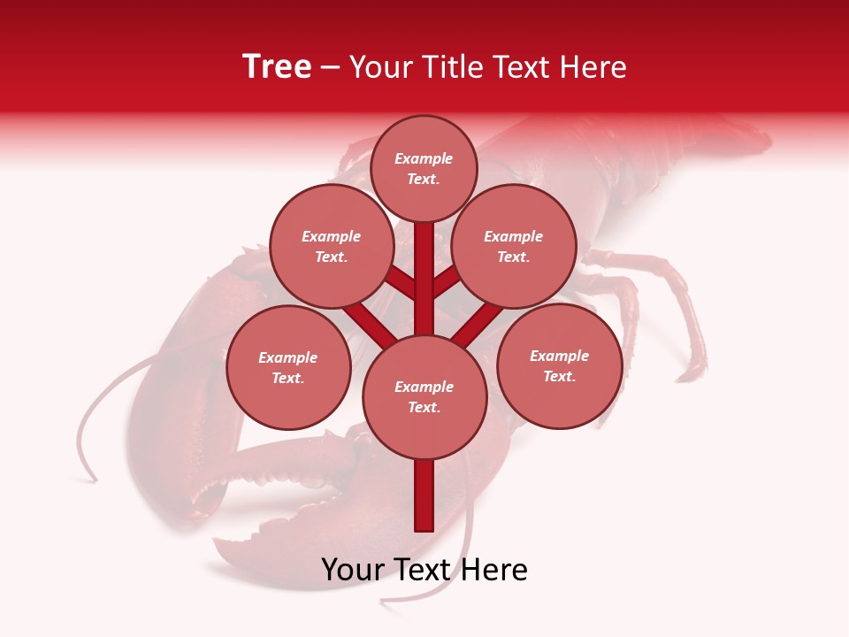 Isolated Red Cook PowerPoint Template