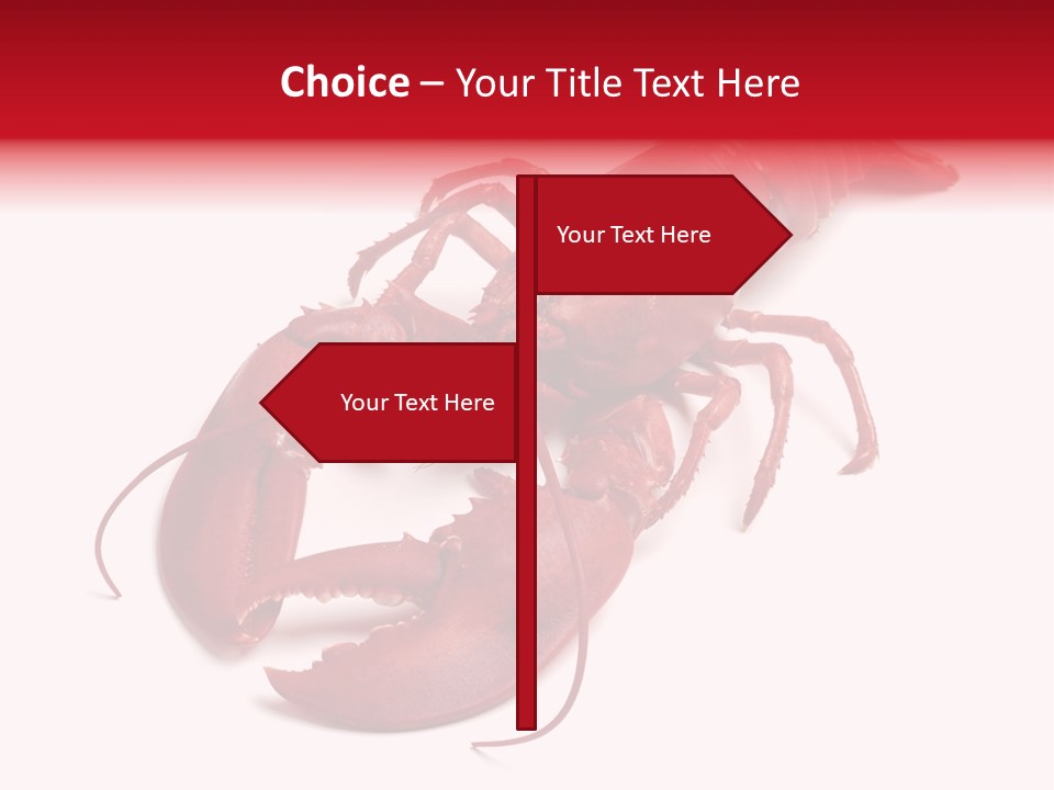 Isolated Red Cook PowerPoint Template
