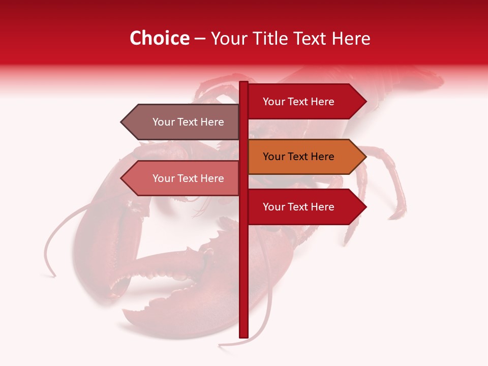 Isolated Red Cook PowerPoint Template