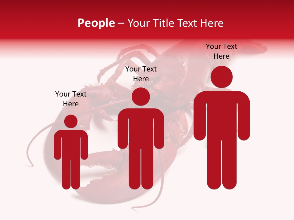 Isolated Red Cook PowerPoint Template