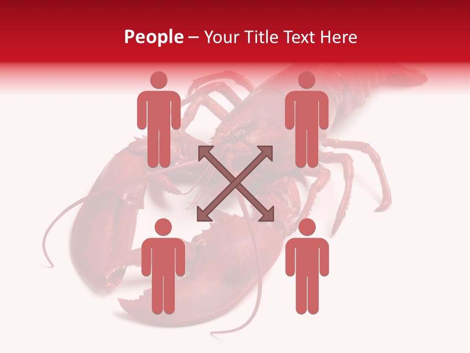 Isolated Red Cook PowerPoint Template