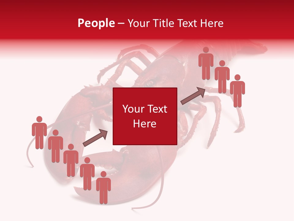 Isolated Red Cook PowerPoint Template