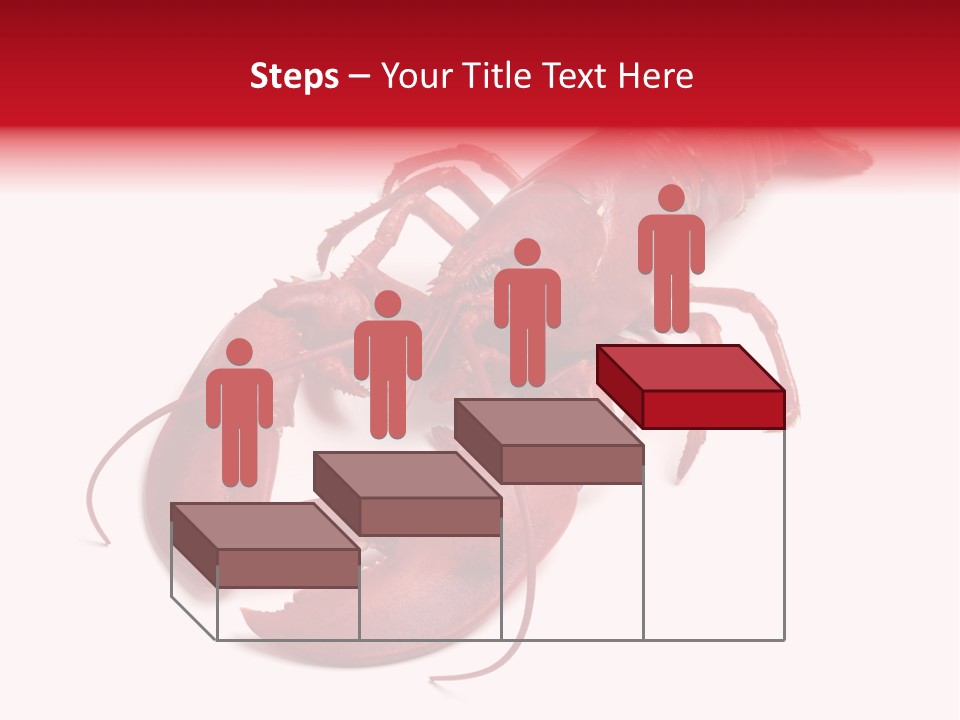 Isolated Red Cook PowerPoint Template